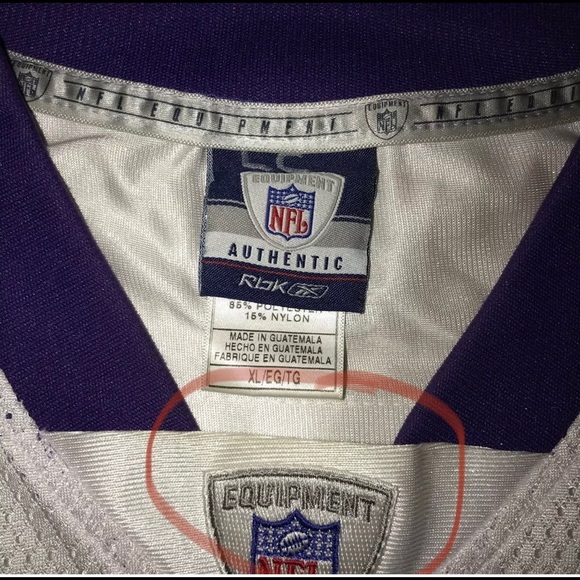Reebok Minnesota Vikings Brett Favre White Jersey - Picture 7 of 7
